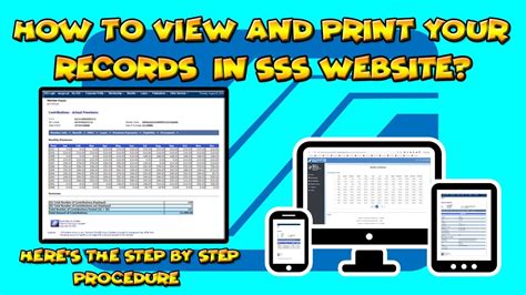 How to View and Print your Contributions and Other Records in .